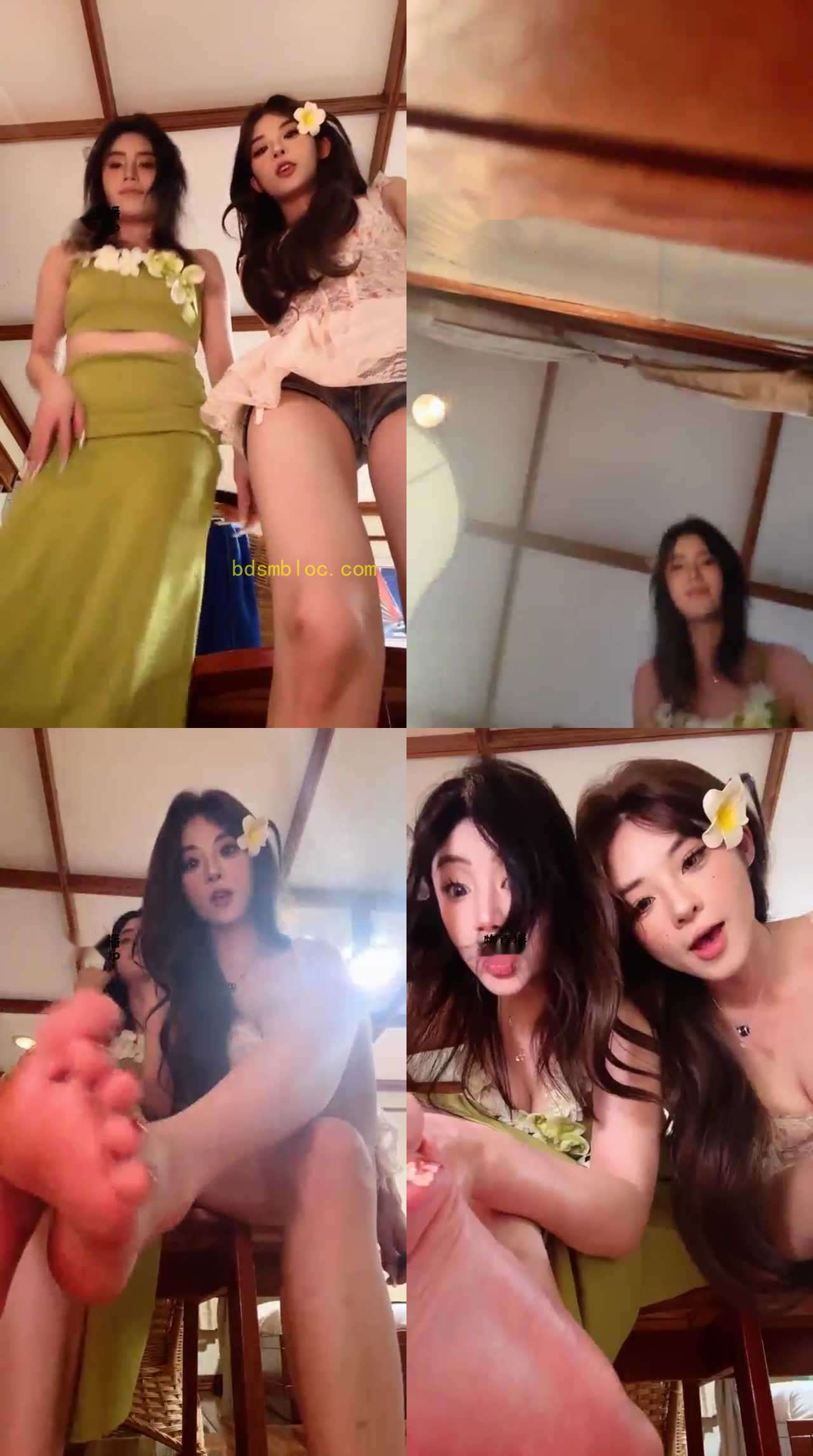 【不知名美女】红绿灯 双女巨人 裸足GTS