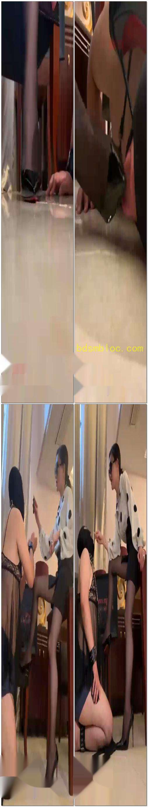 【苏曼】苏曼女王调教下贱奴跪舔鞋底吃口水做烟灰缸