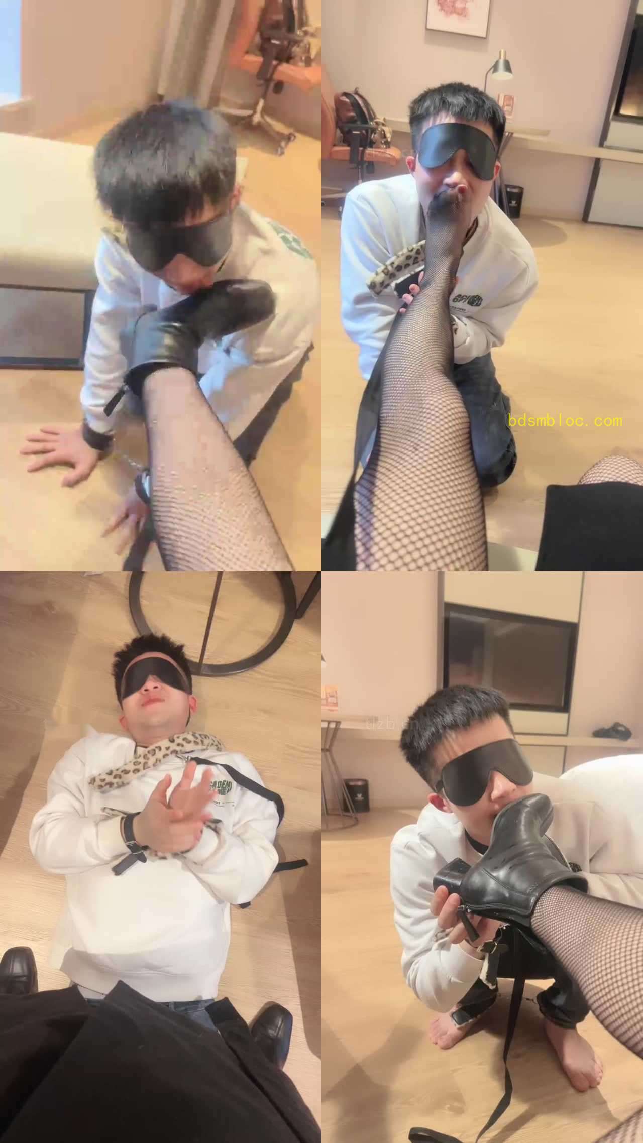 【姐就是女王】加官窒息/短靴黑网袜诱惑奶狗/踩踏/鞭打