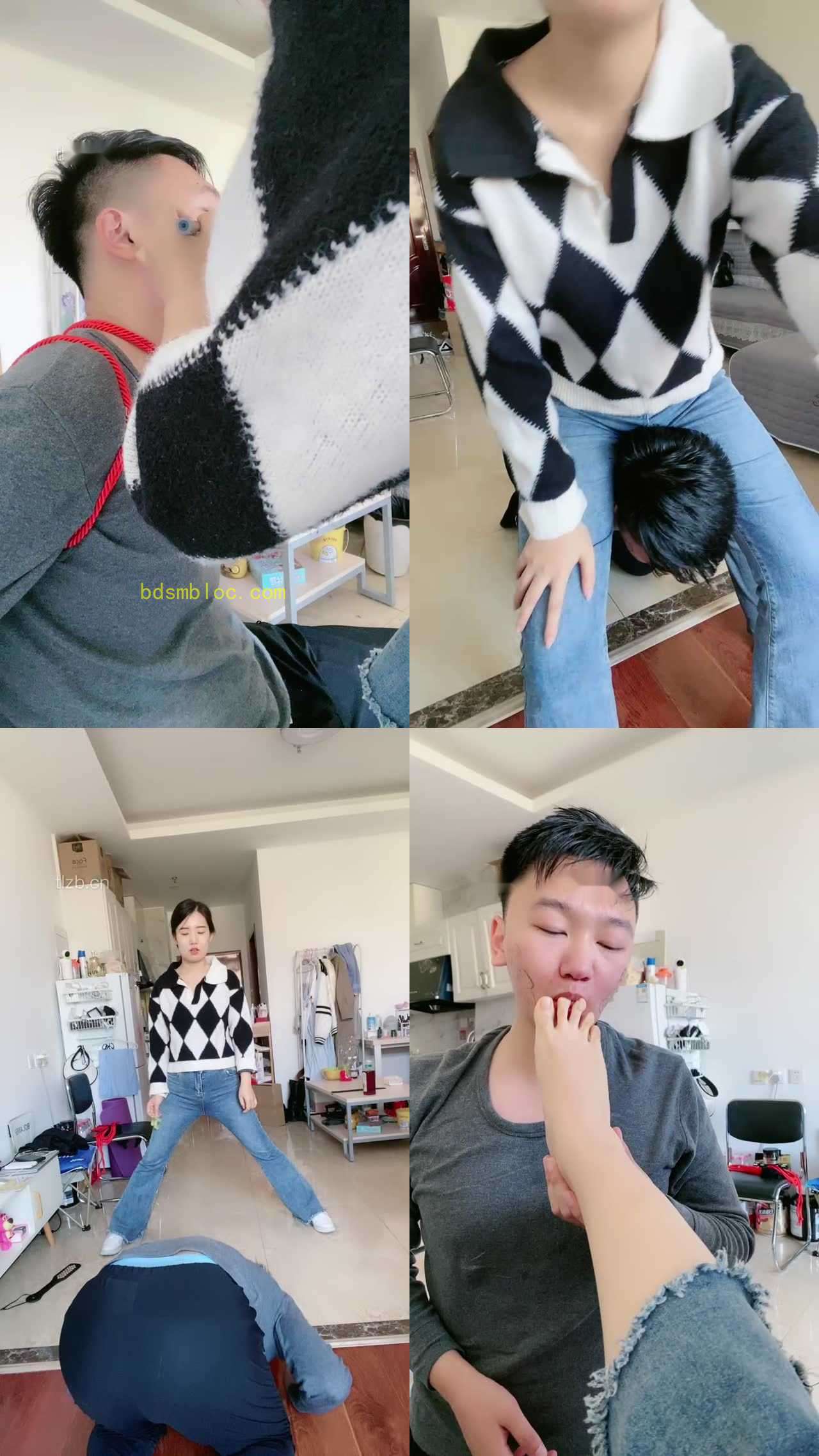 【嘉文】捆绑堵嘴重刑鞭打狗