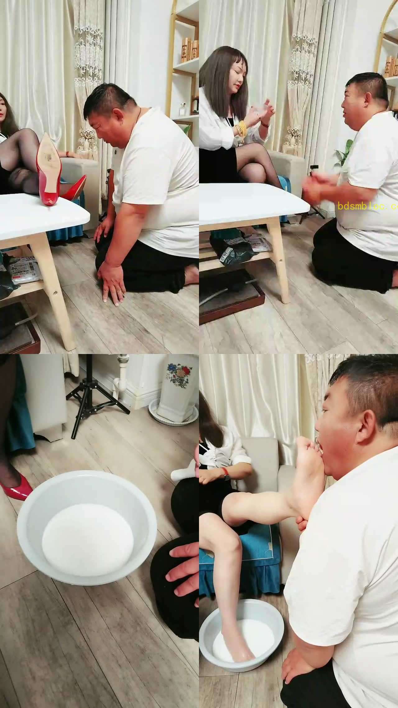 【乐爷】黑丝高跟玩虐下属犬【下】