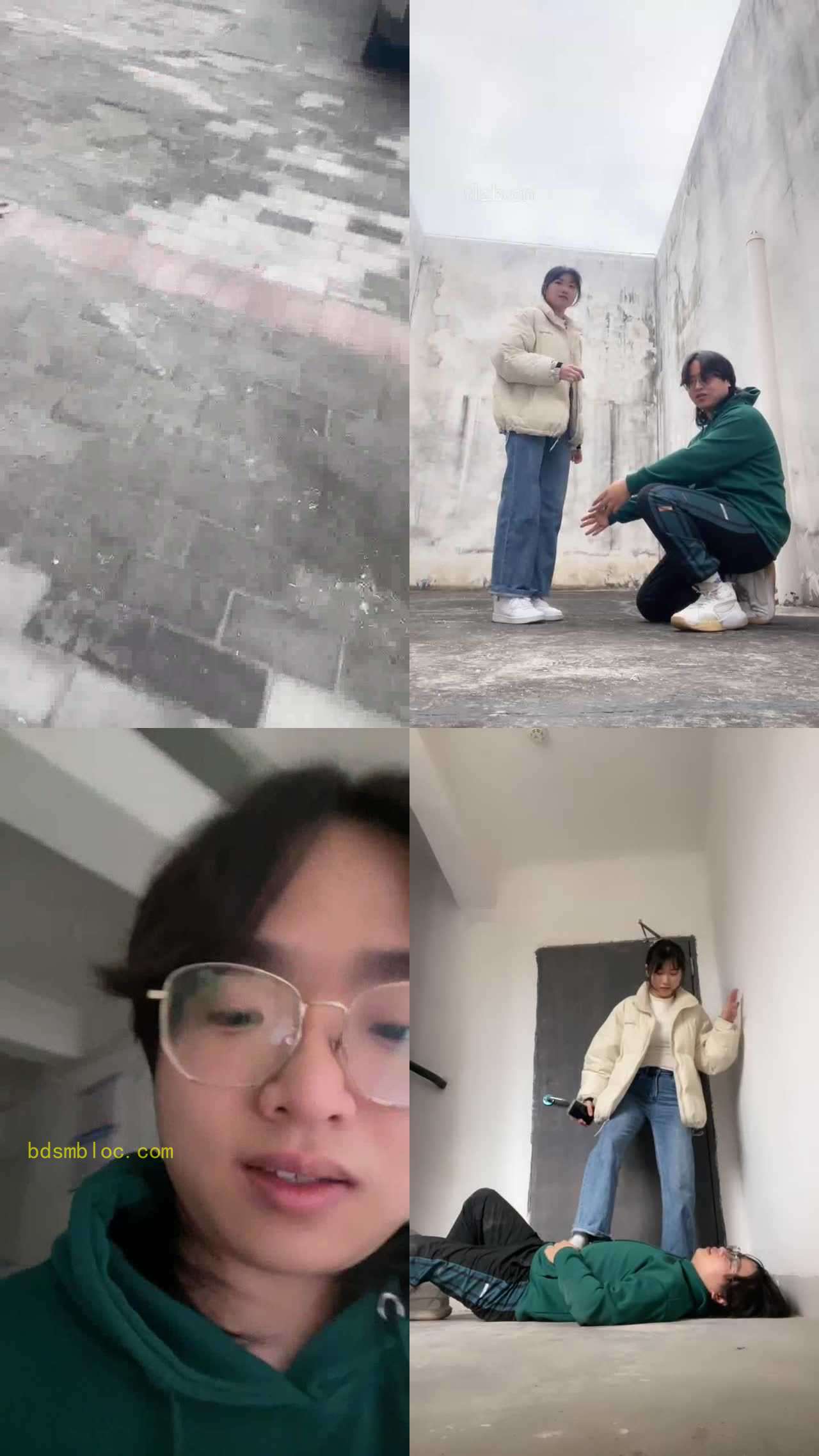 【素人挖掘机】路边开发小姐姐-小白鞋白袜踩虐