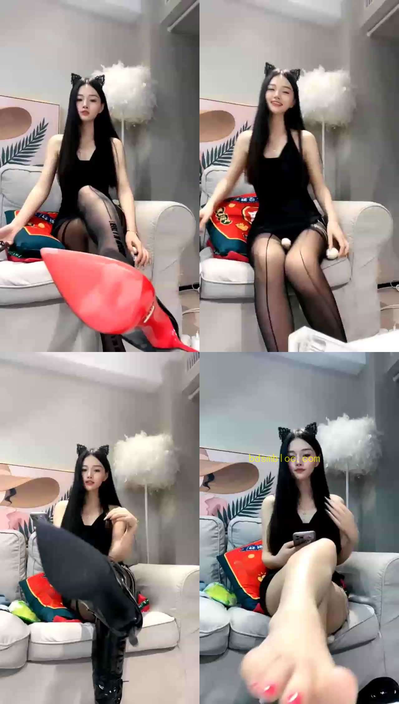 【仙女殿下】第一视角黑丝裸足红绿灯
