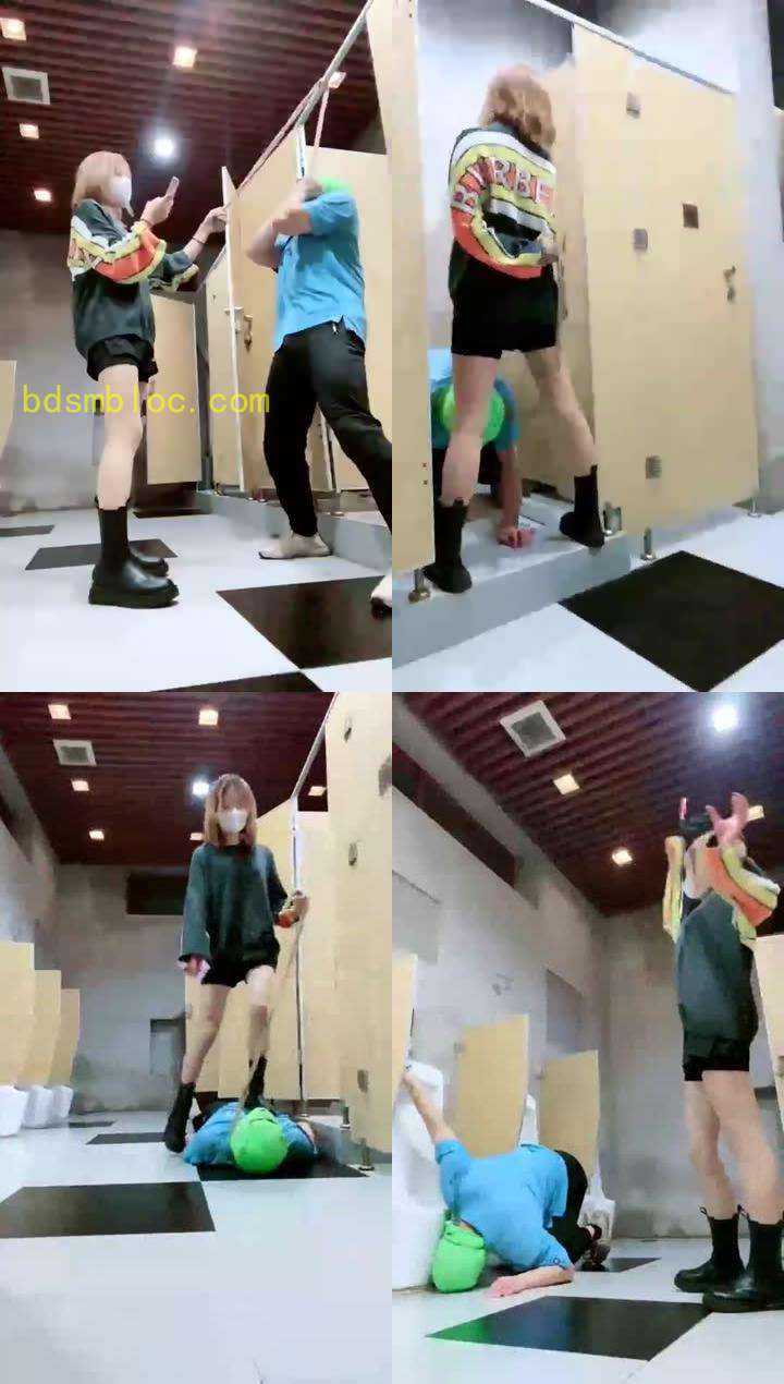 【美离子】调教男WC便畜，暴力+极限羞辱