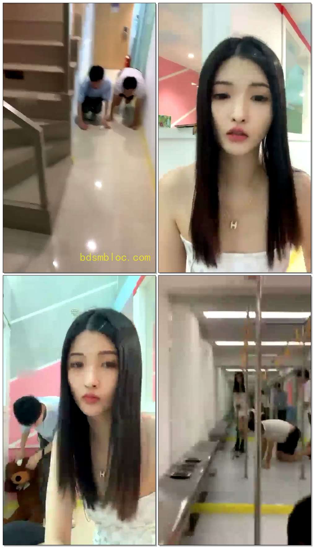 【娜娜主】地铁站极度羞辱