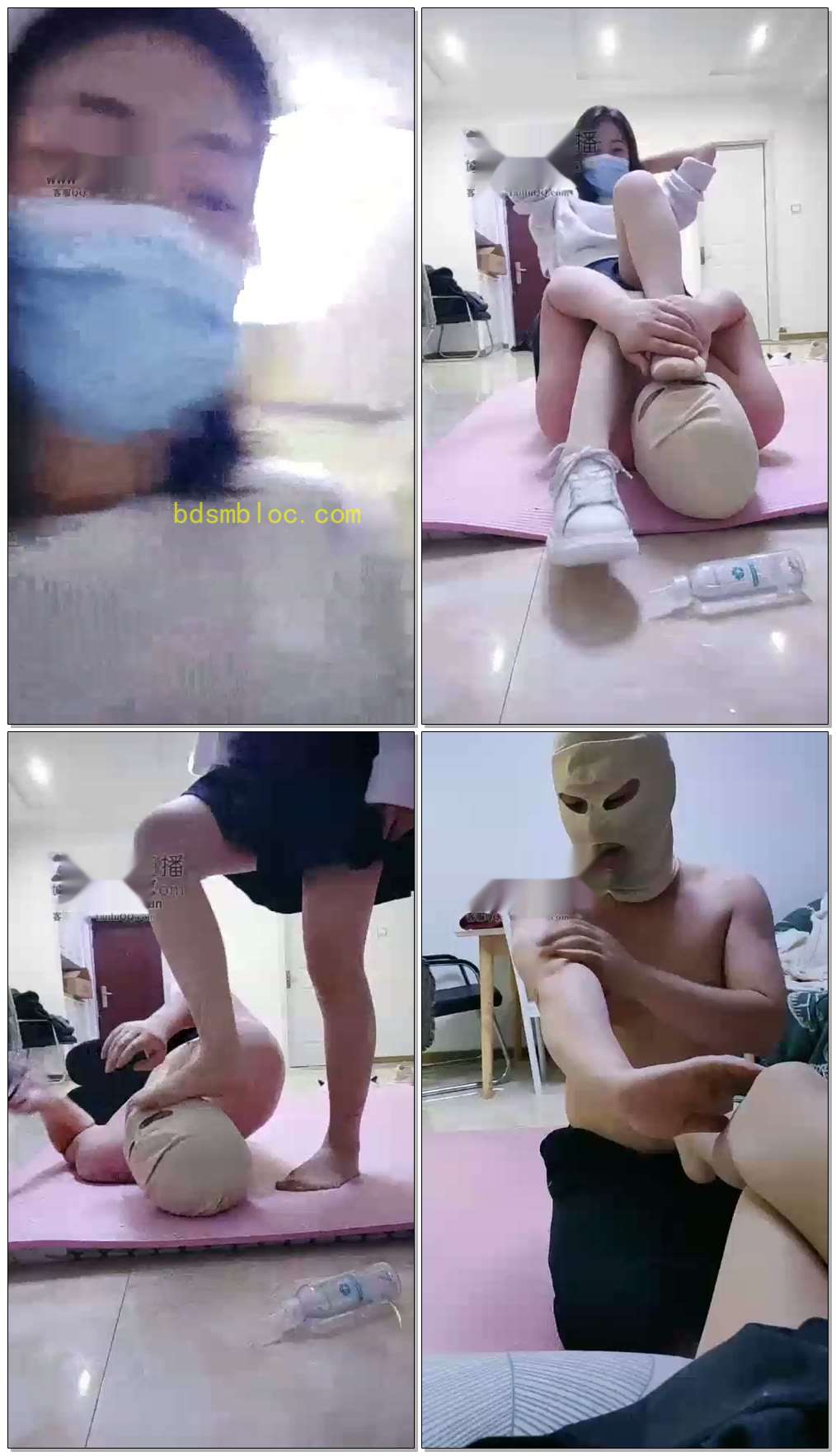 【Audrey丶雪儿】踢打，踩踏，全体重踩脖子，口水
