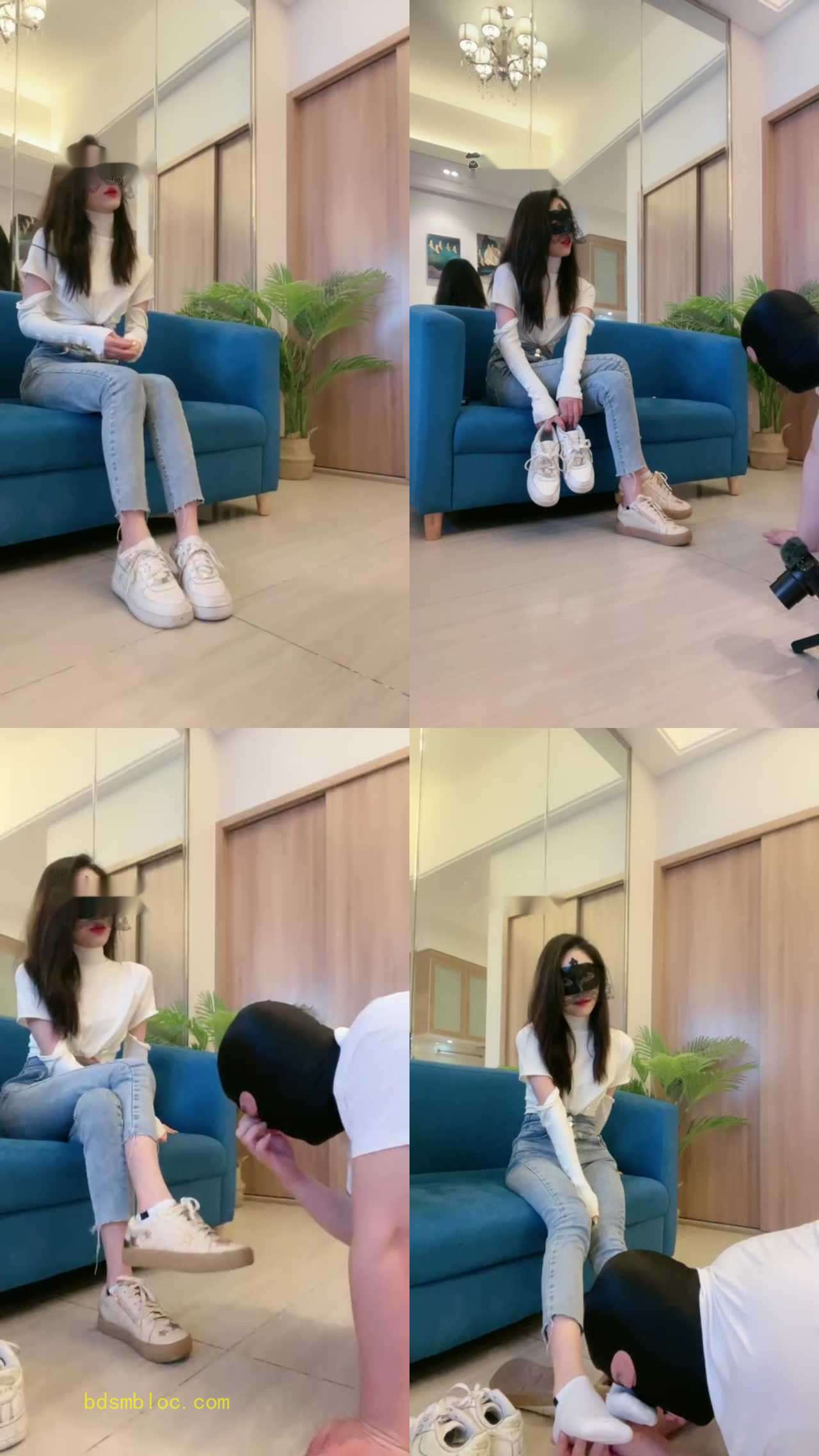 【KIKi】超刺激摄影师约拍偷闻鞋被发现