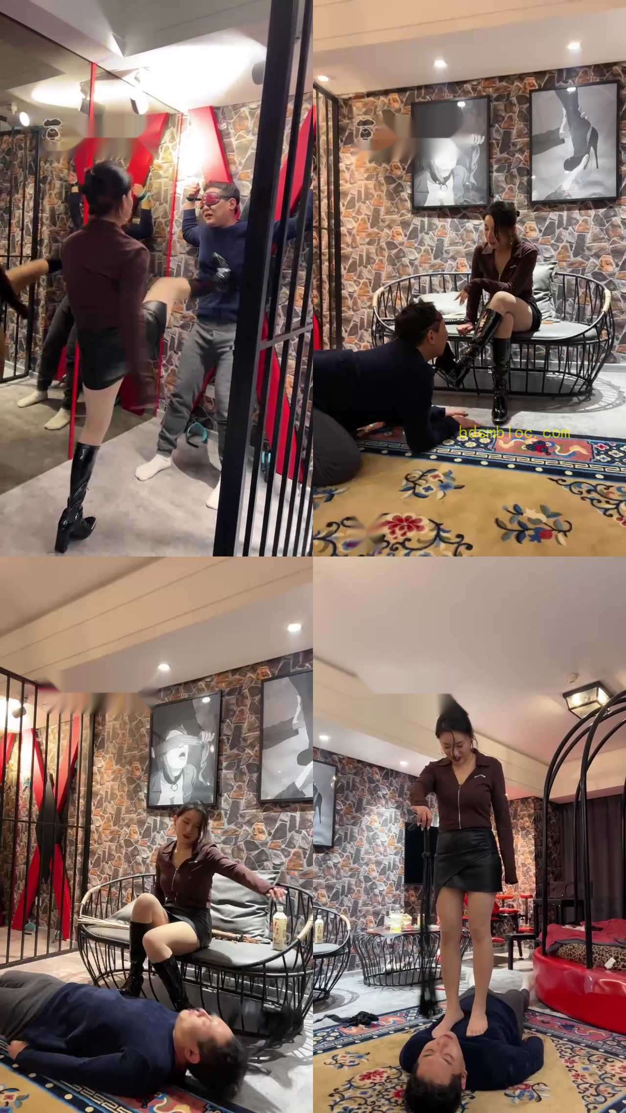 【潘妮女王】挑战极限藤条鞭打