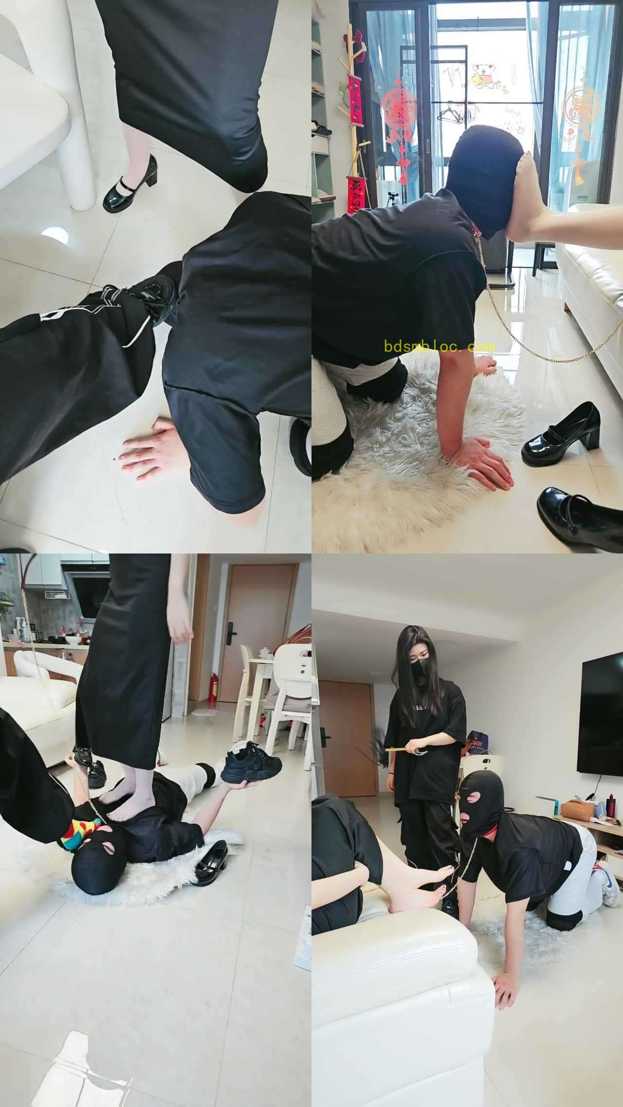 【嘉妮S】带素人女闺蜜调狗