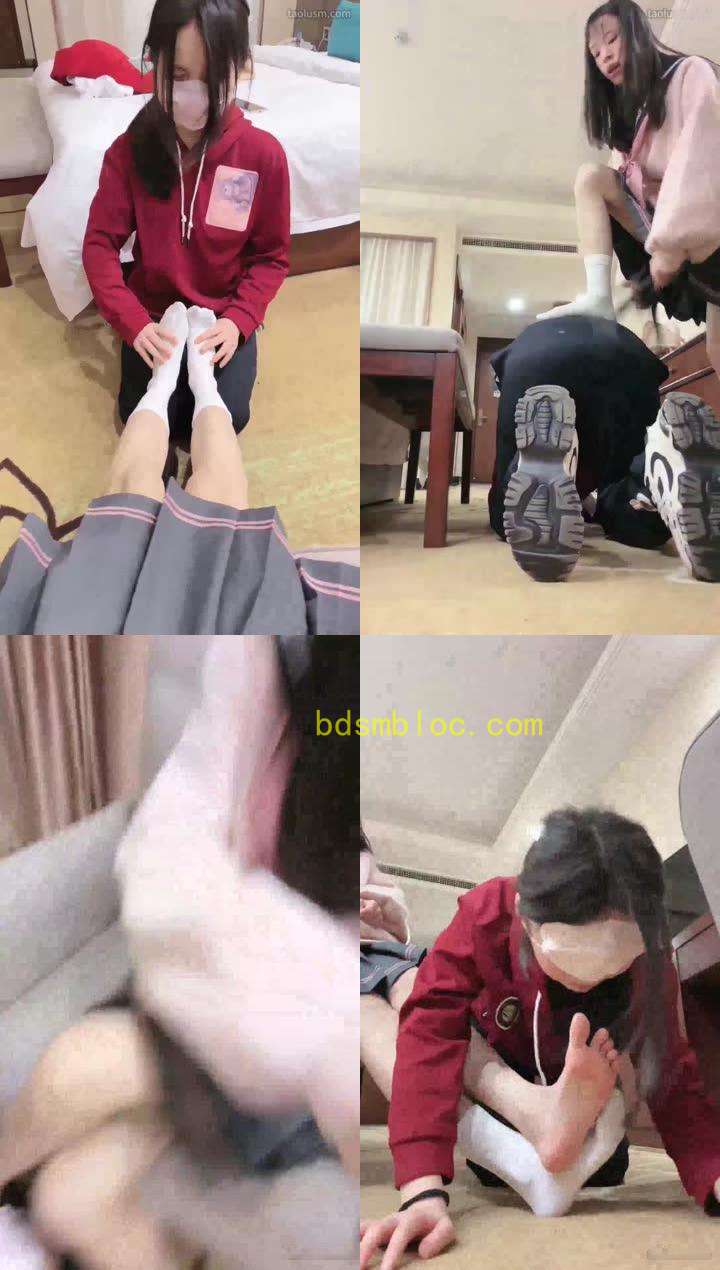 【奶味小仙女】JK小皮鞋调教母狗