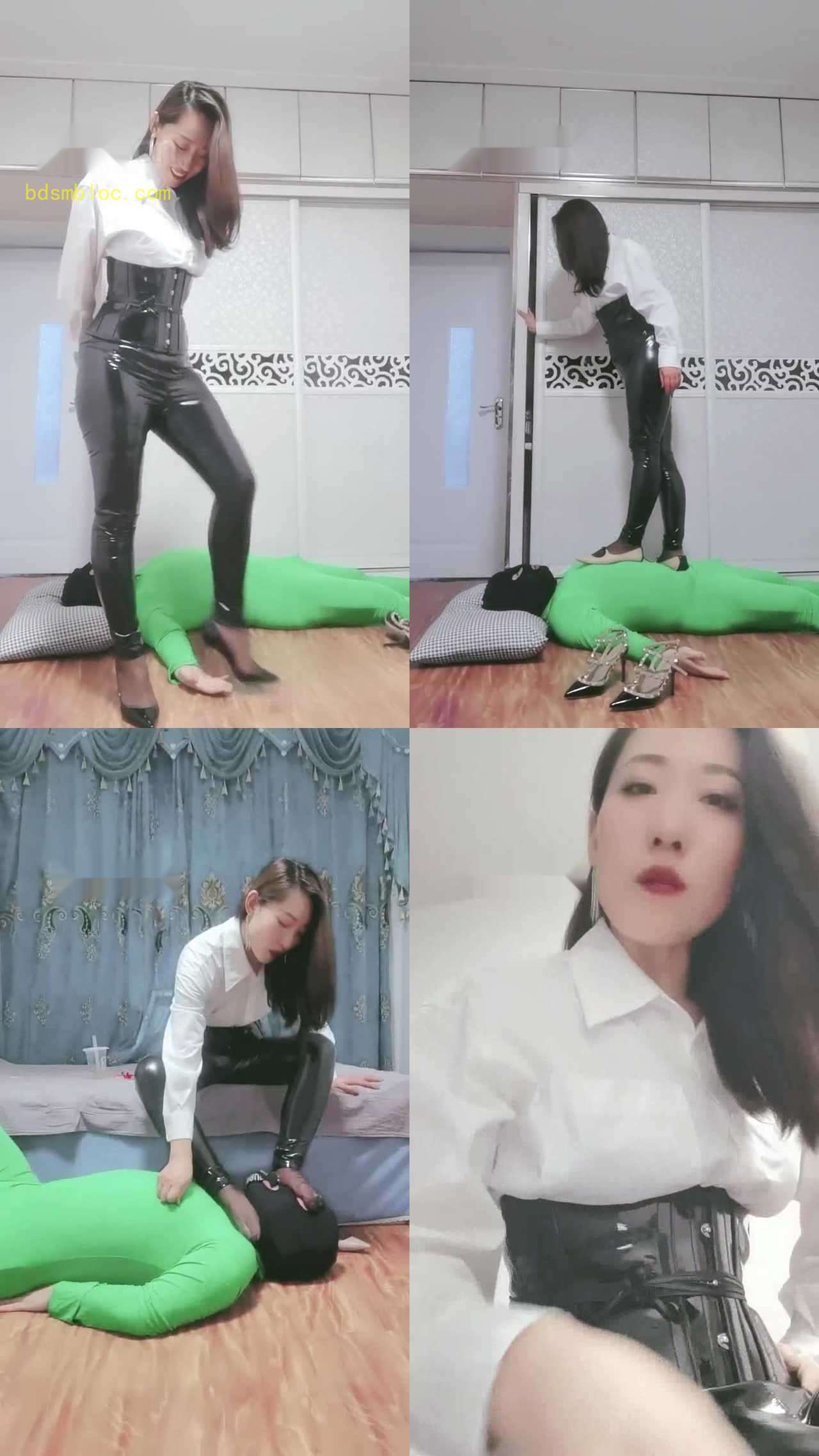 【冷御女王】全体重踩踏/踩狗头/虐乳/脚耳光