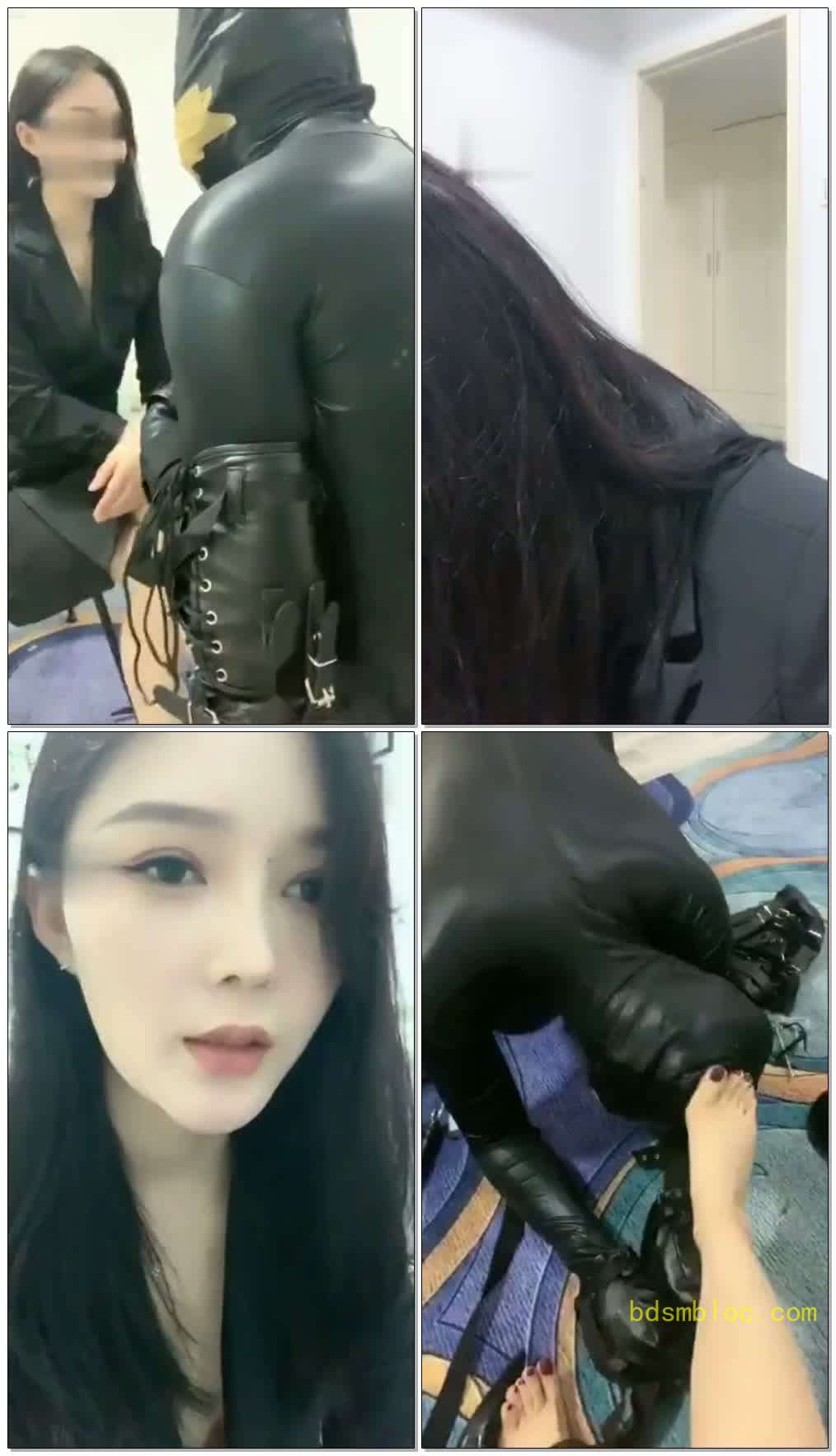 【筱月】御姐电击刑惩罚不听话狗