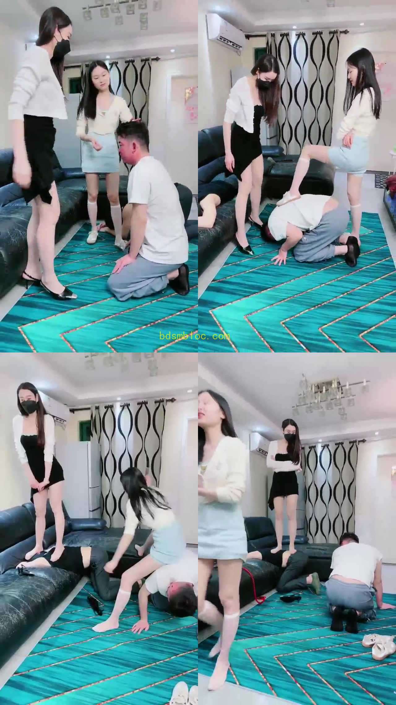 【倪梵】耳光 暴打