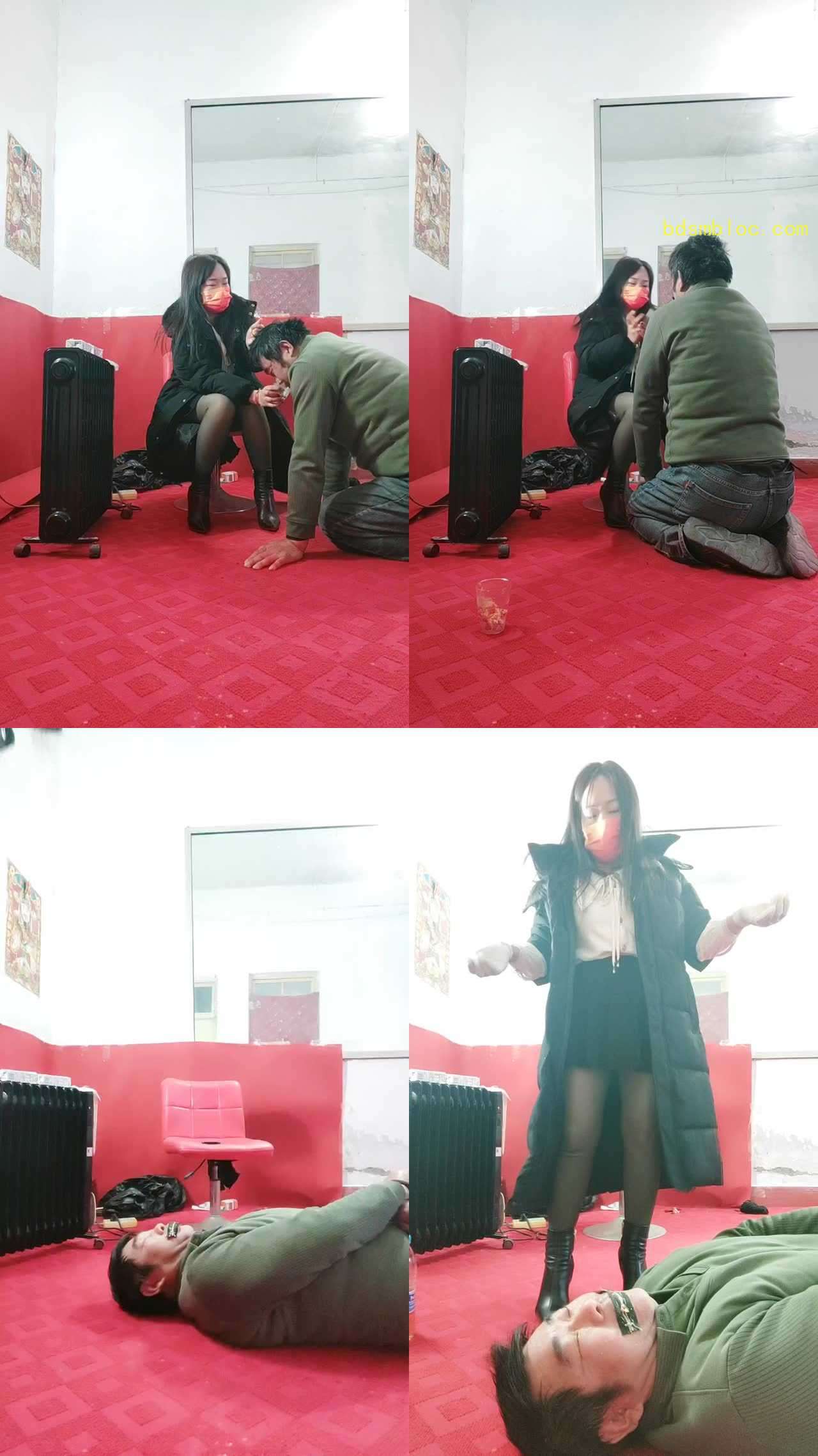 【沐颜s】拉链缝狗嘴喂黄金圣水