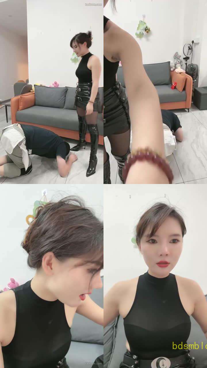 【木子大大s】TJ强制开发家奴踩食物清理口水龙痰盂