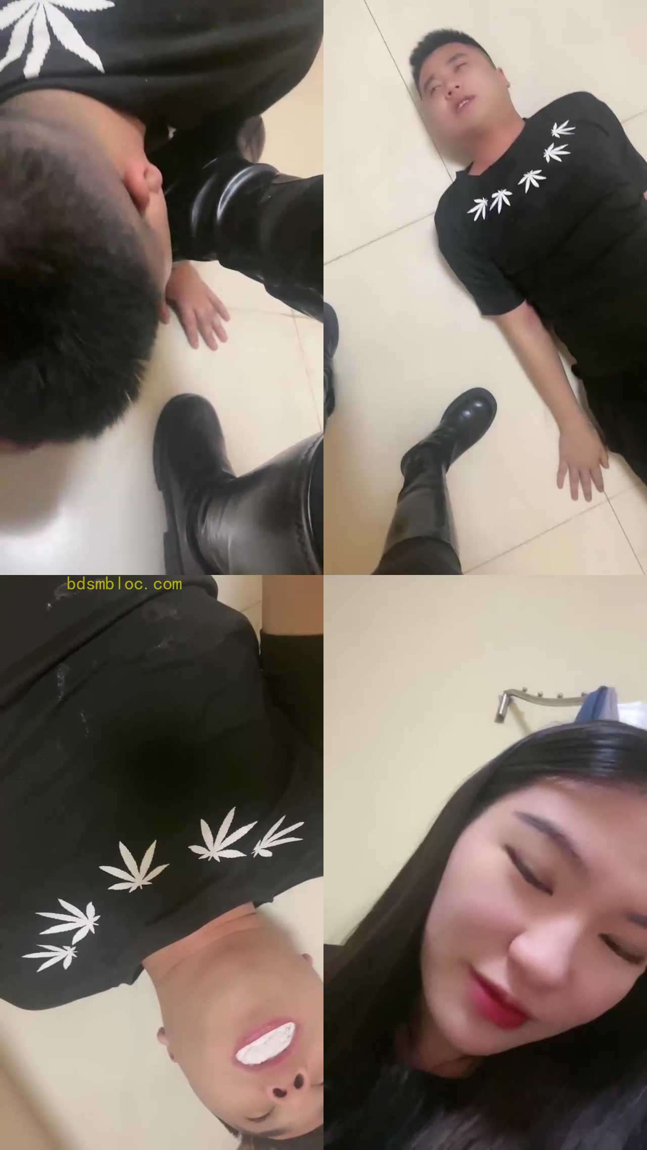【诺诺子】舔脏靴子-圣水洗棉袜-全体重踩踏