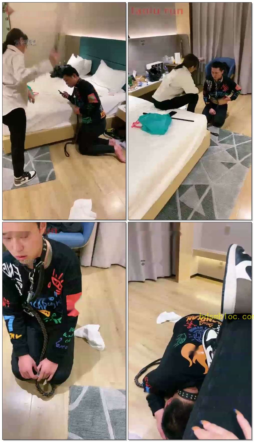 【泽安安】专门跑一趟揍狗，超狠！踢踹！