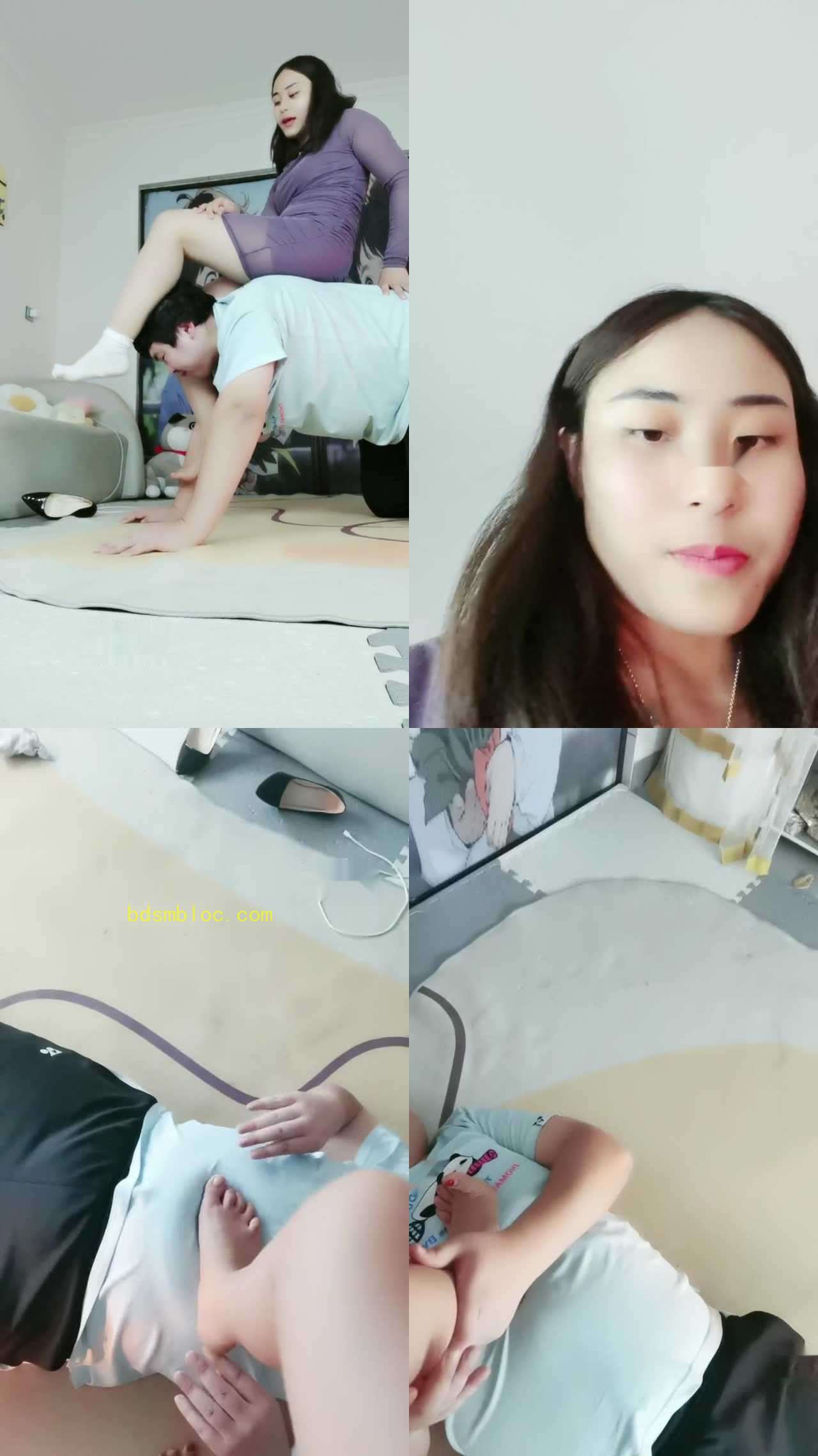 【晓安公主】香水强制舔马桶喝圣水深喉按摩脚底坐脸闻臀舔脚SP