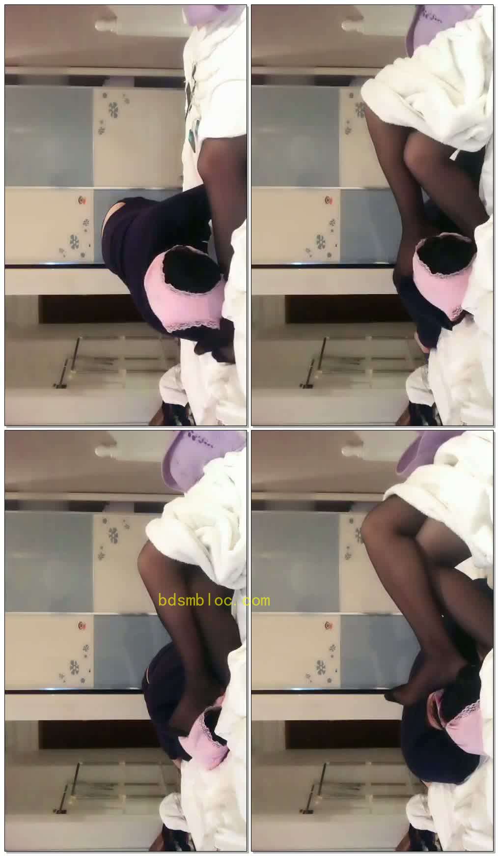 【辛迪无情女王】内裤套头裸足长袜惩罚