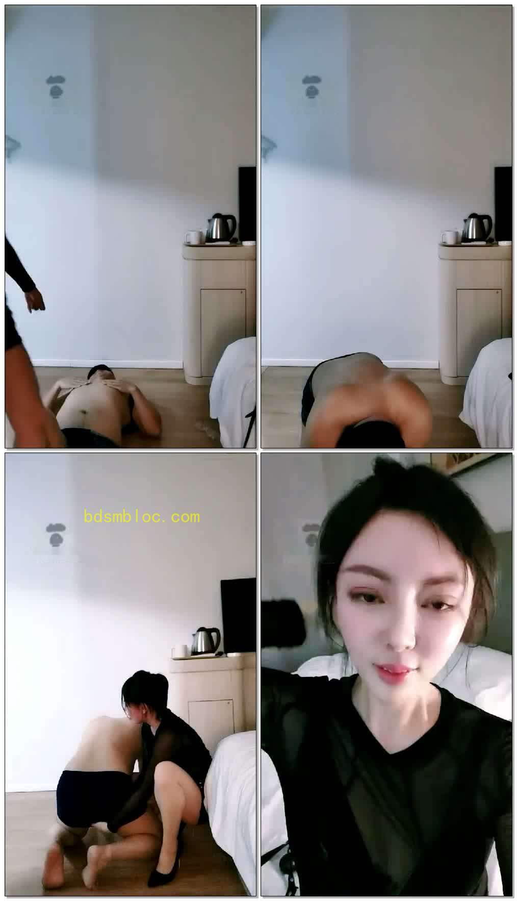 【女王丝丝】调教敢不听话的贱狗，鞭打