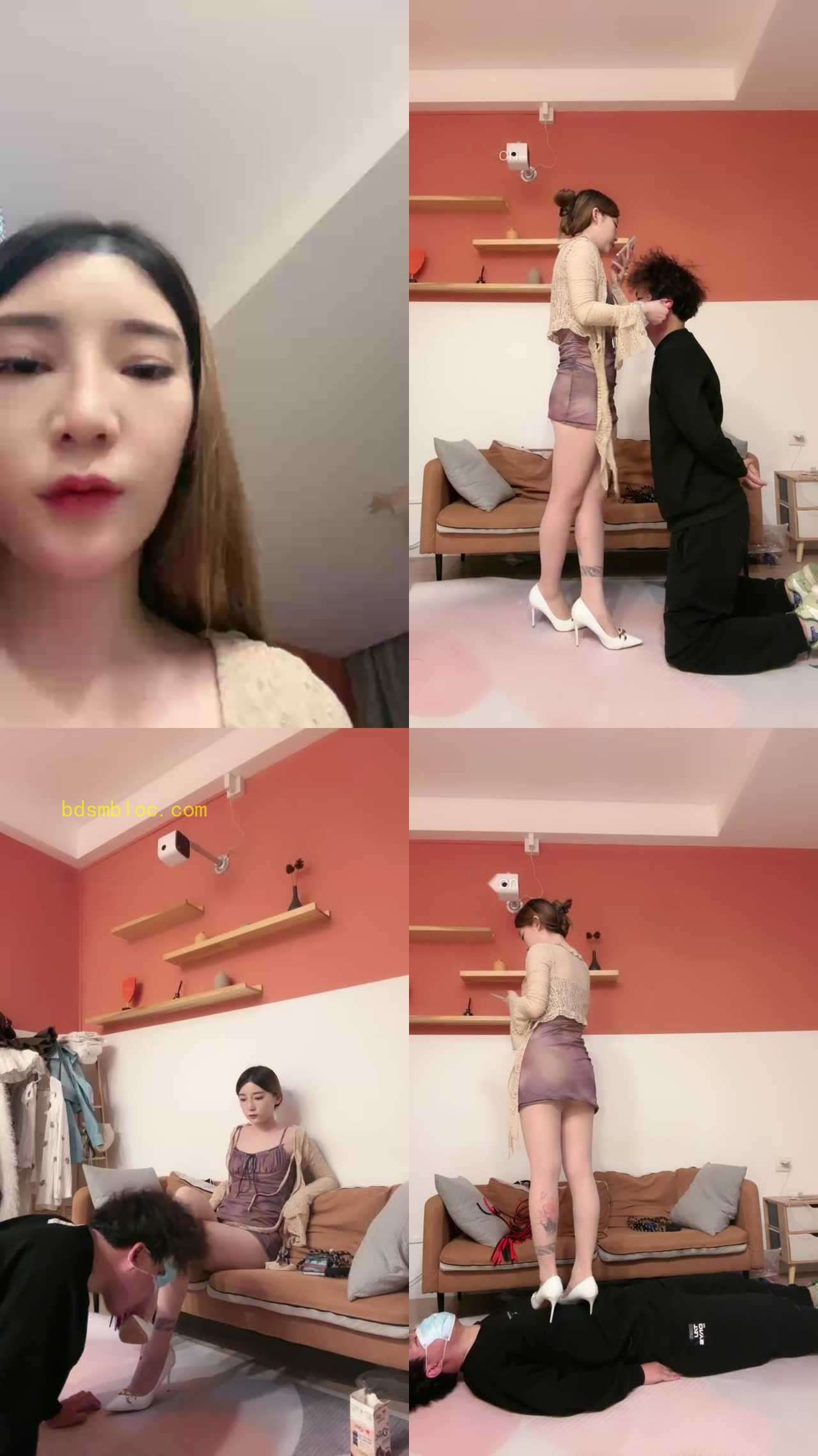 【领主老大】鞭打/揪耳朵/抽耳光/高跟踩踏/碾压喂食