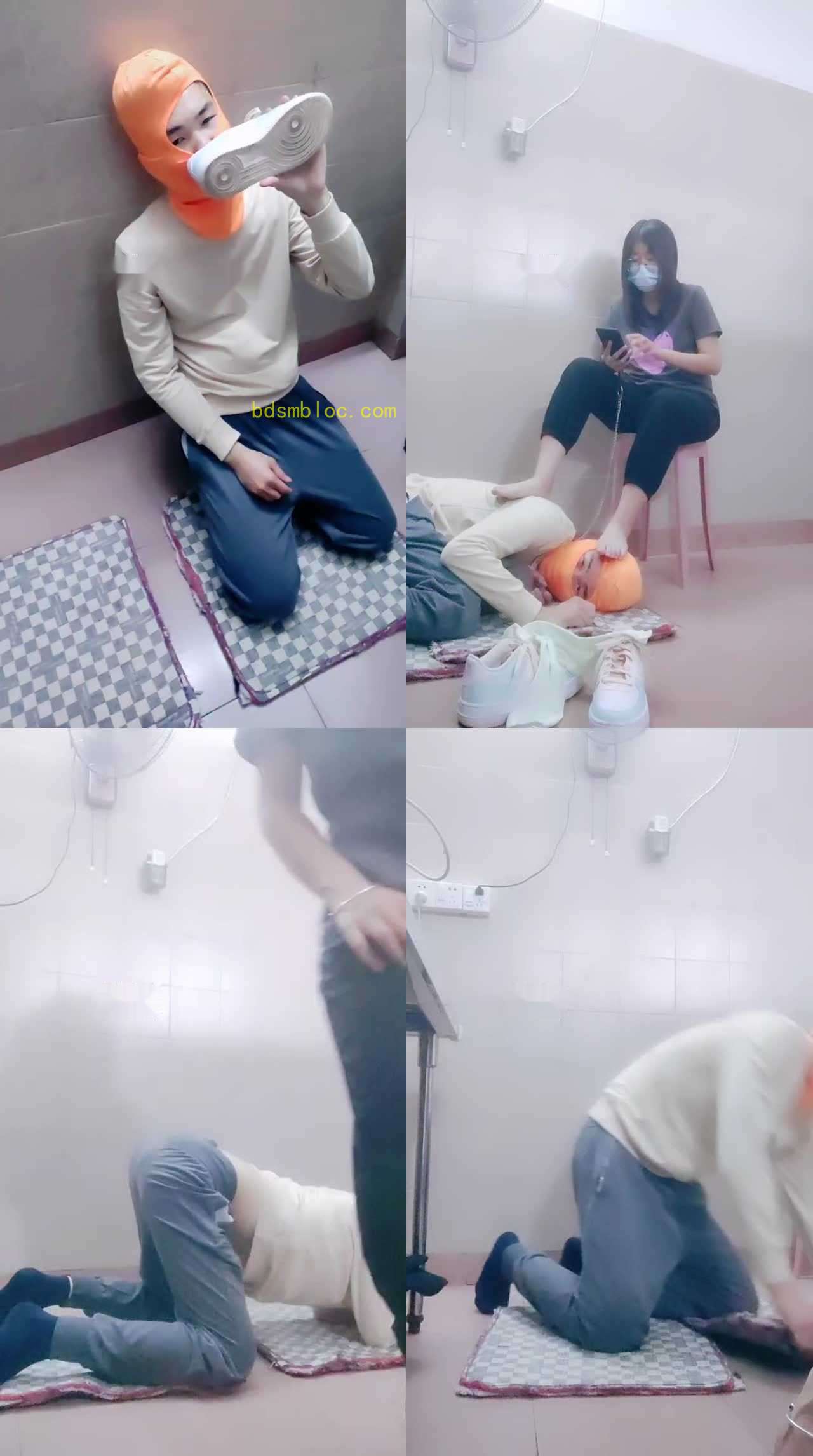 【奇了怪了】运动鞋白袜踢裆/鞭打/踩踏/原味气味辱