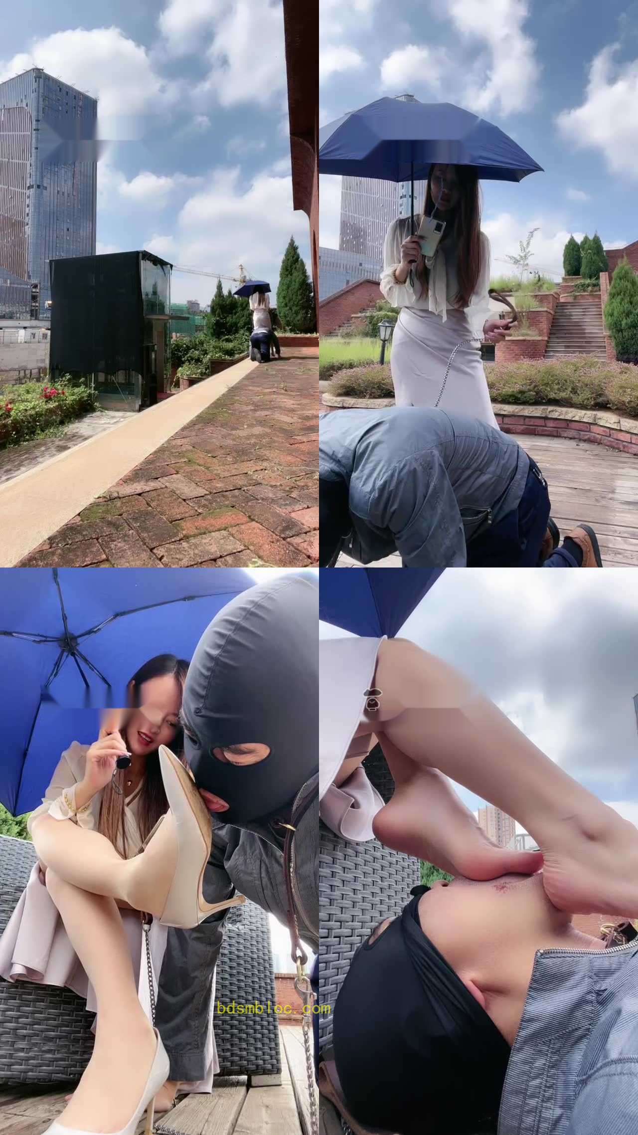 【一嬛】超美御姐户外遛狗