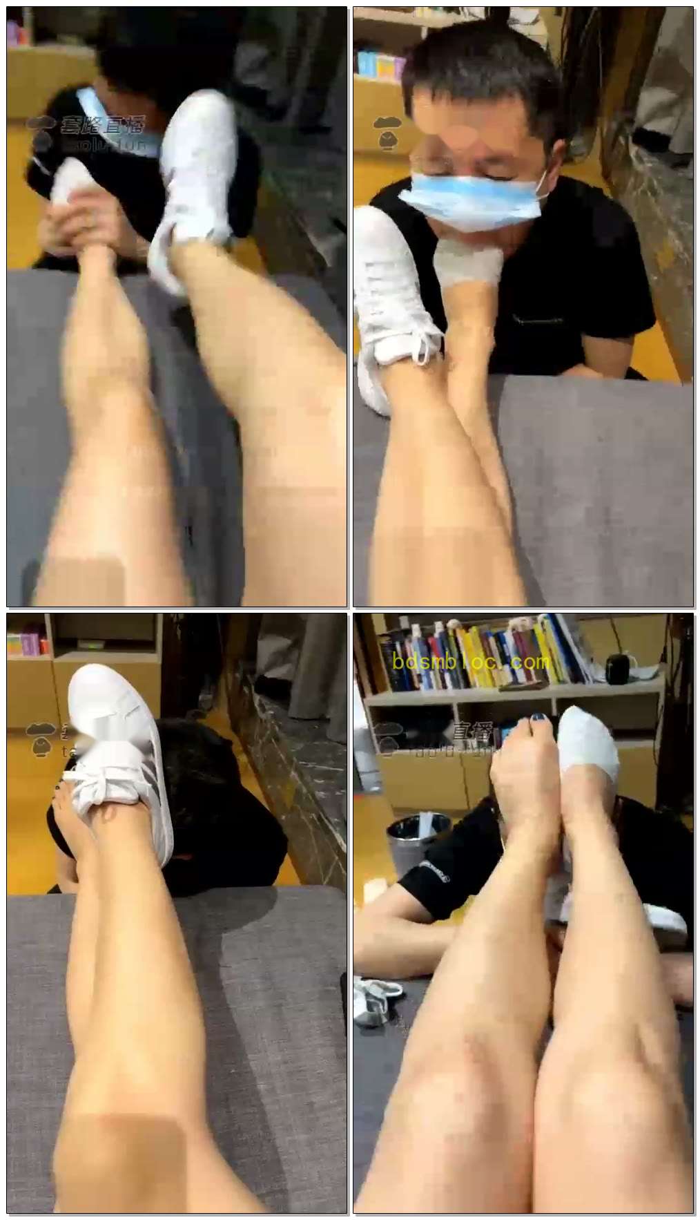 【艾昕S】调教贱狗舔脚享受
