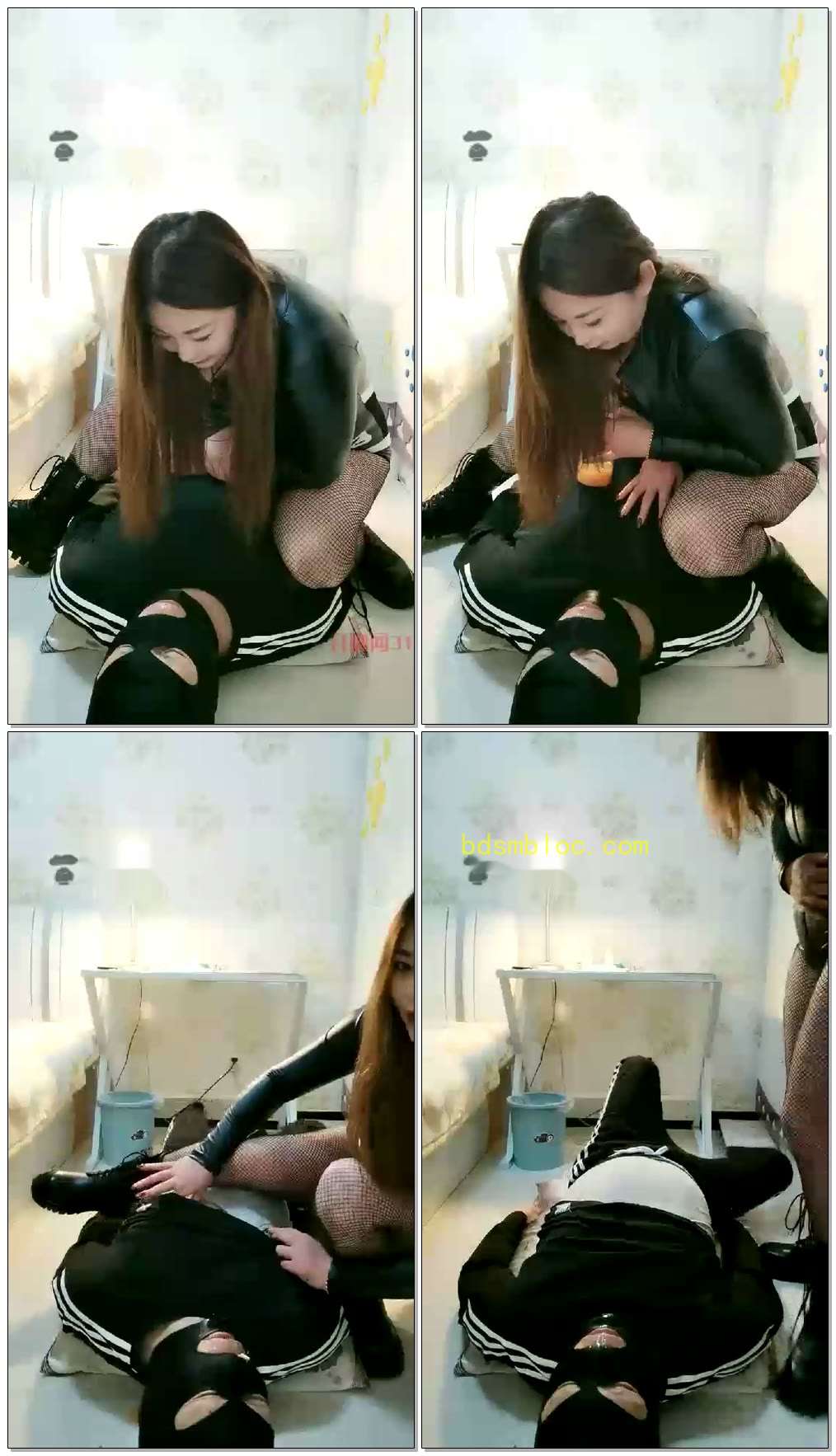 【千羽S】骑在绿帽身上粗口羞辱，口水