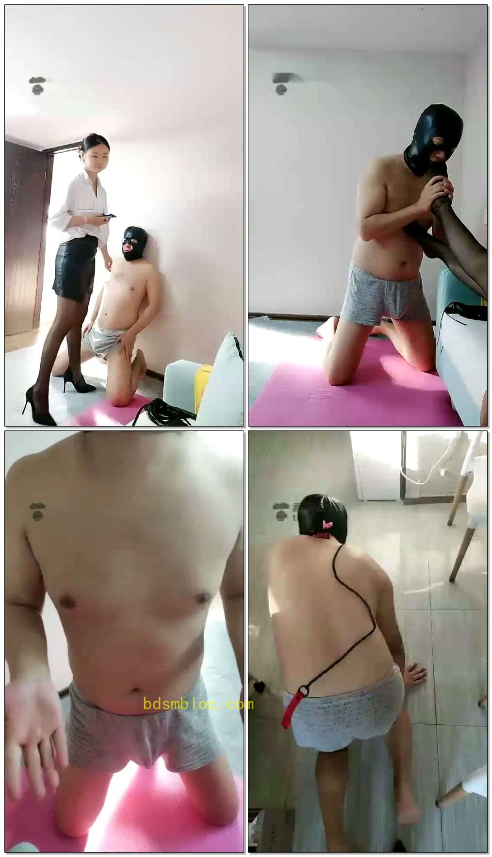 【小小小魔女S】首次尝试踢裆的狗，重度耳光扇到流泪，楼下遛狗钻胯
