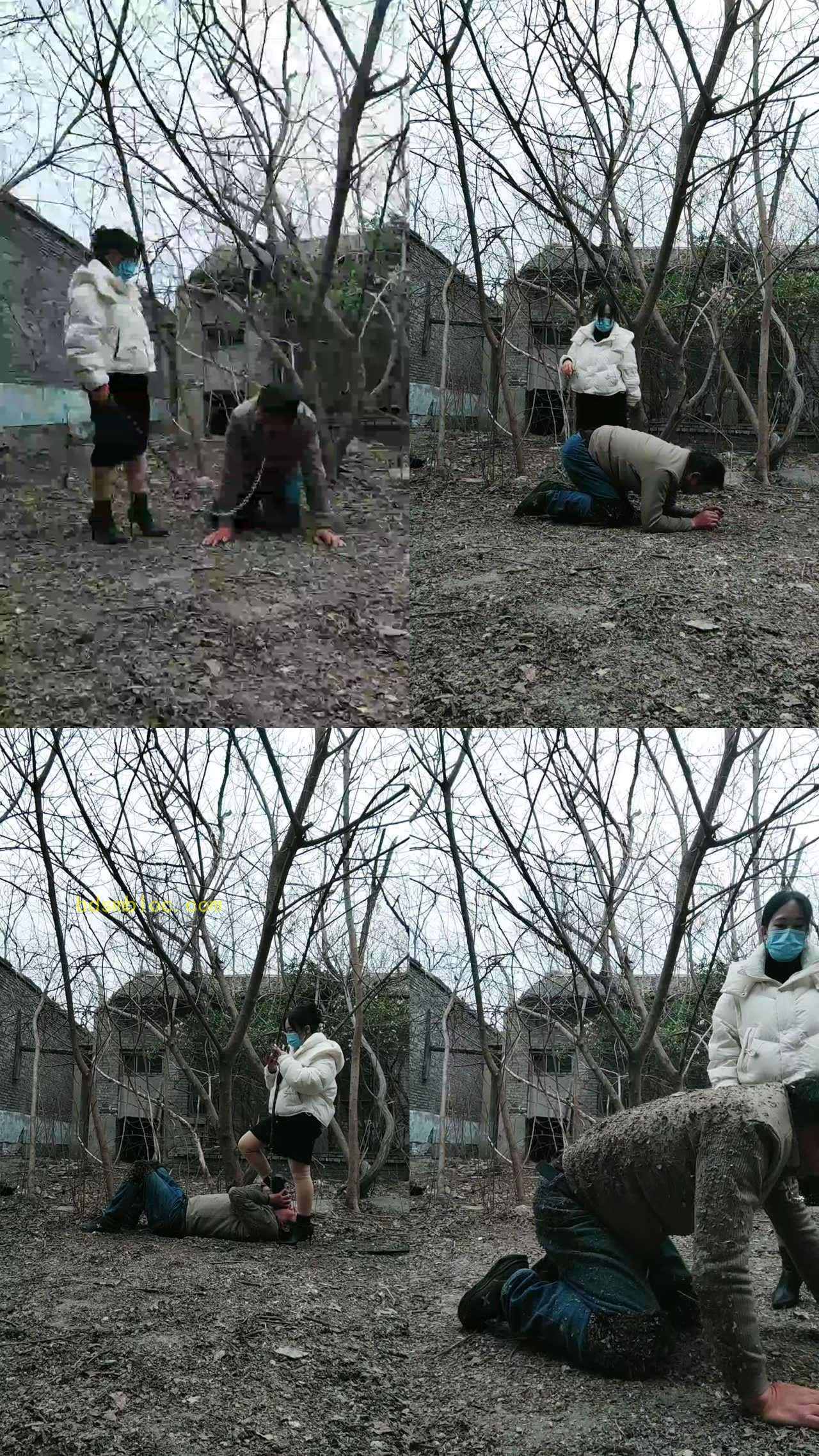 【沐颜s】带老狗野外考核跺脸，鞭打，深喉
