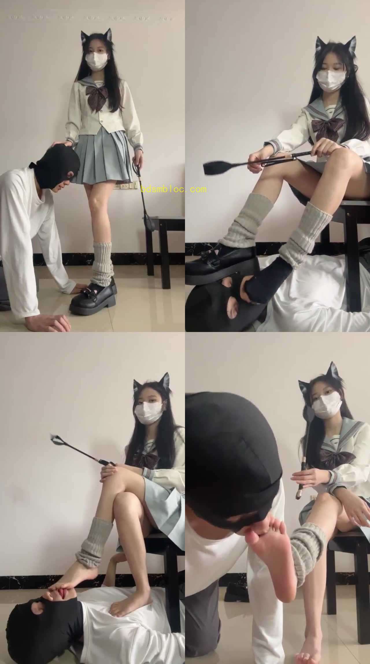 【甜怡】少女的足虐