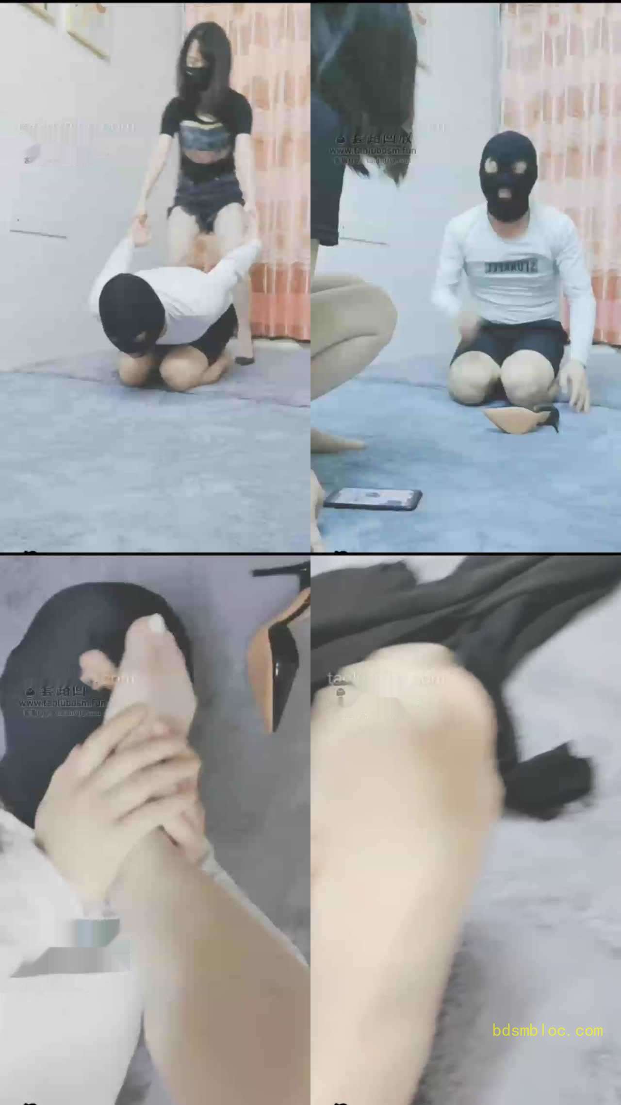 【灵竹】高跟踢打踩头