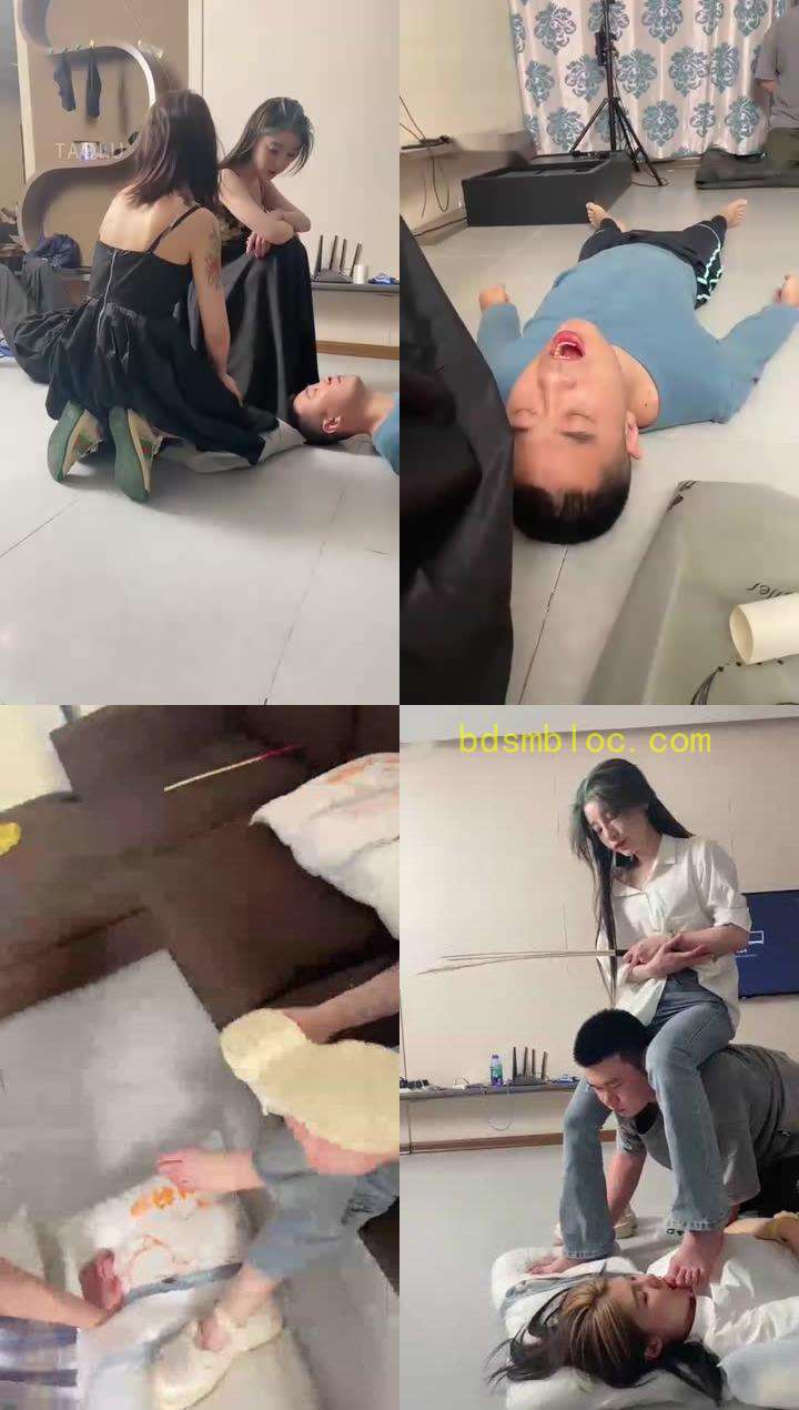 【领主老大】黄金给狗吃，让母狗舔鞋，舔脚，深喉插吐她，逼公狗吃掉吐在地上的呕吐物