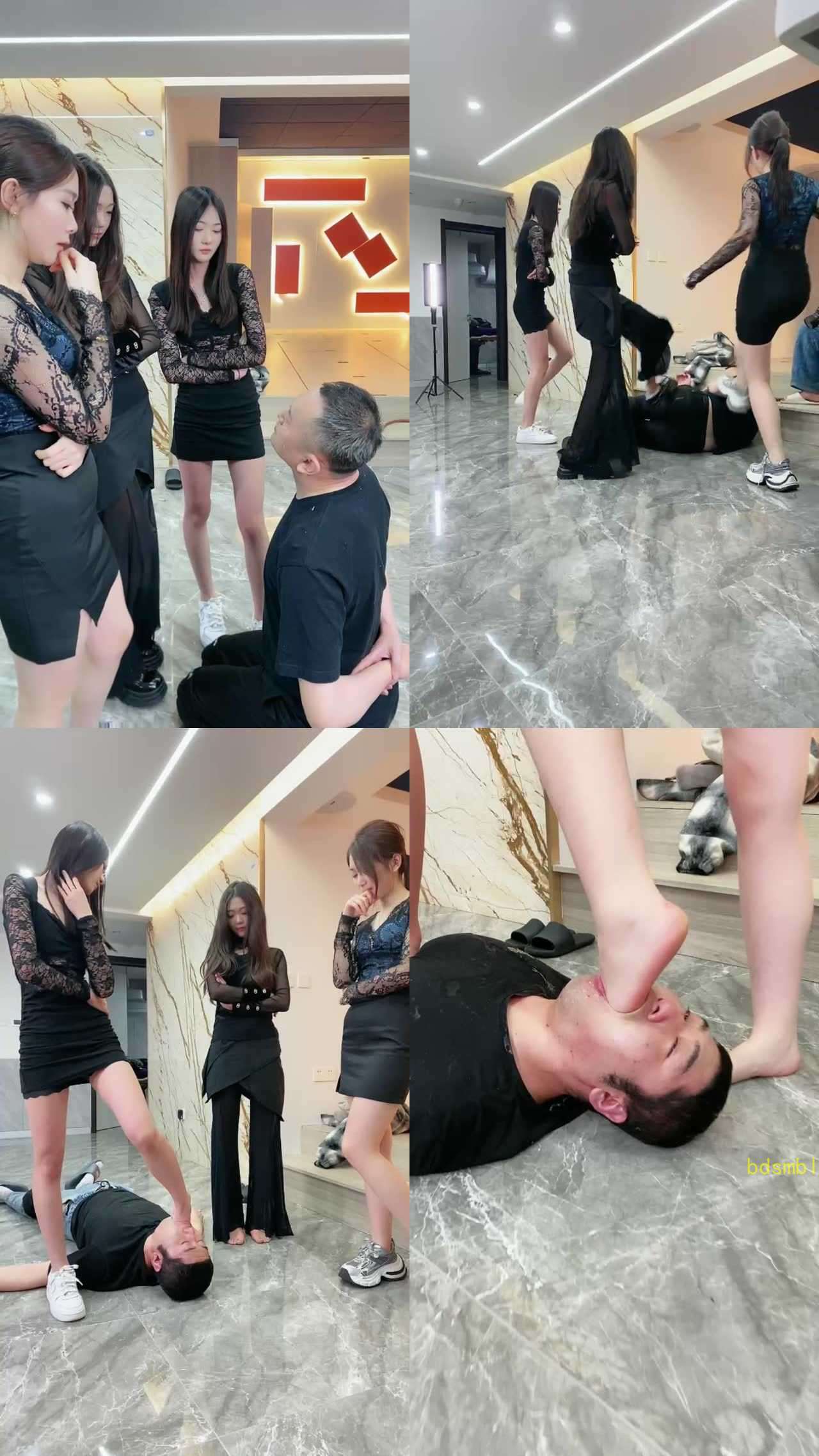 【麋鹿银儿】三S重度深喉专场踹头暴踹浓痰糊脸