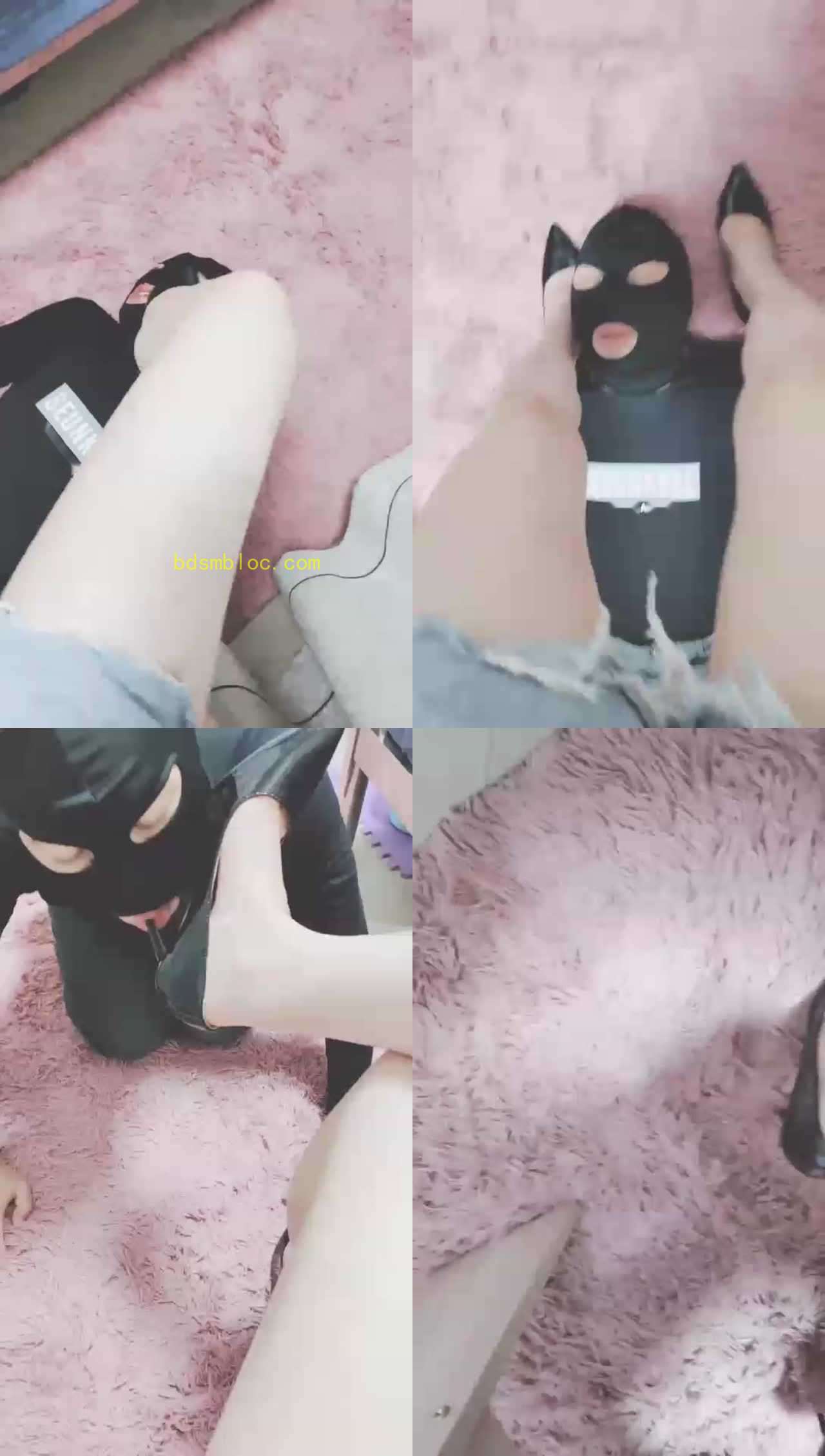 【灵竹】脚窒息高跟鞋踩脸