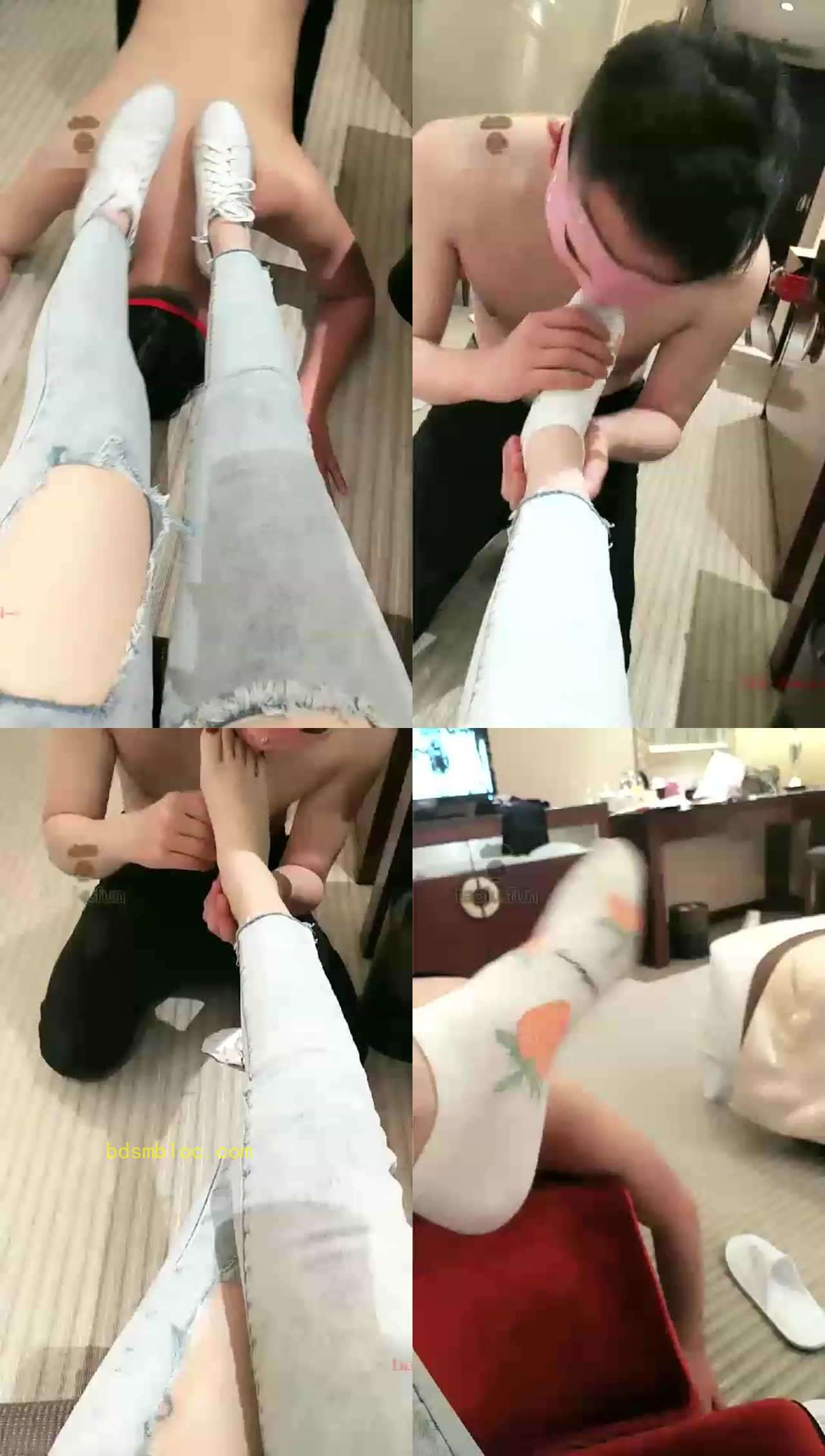 【甜心sss】小白鞋短袜虐贱狗